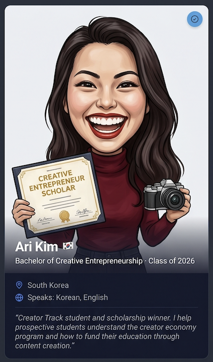 Ari Kim creator card