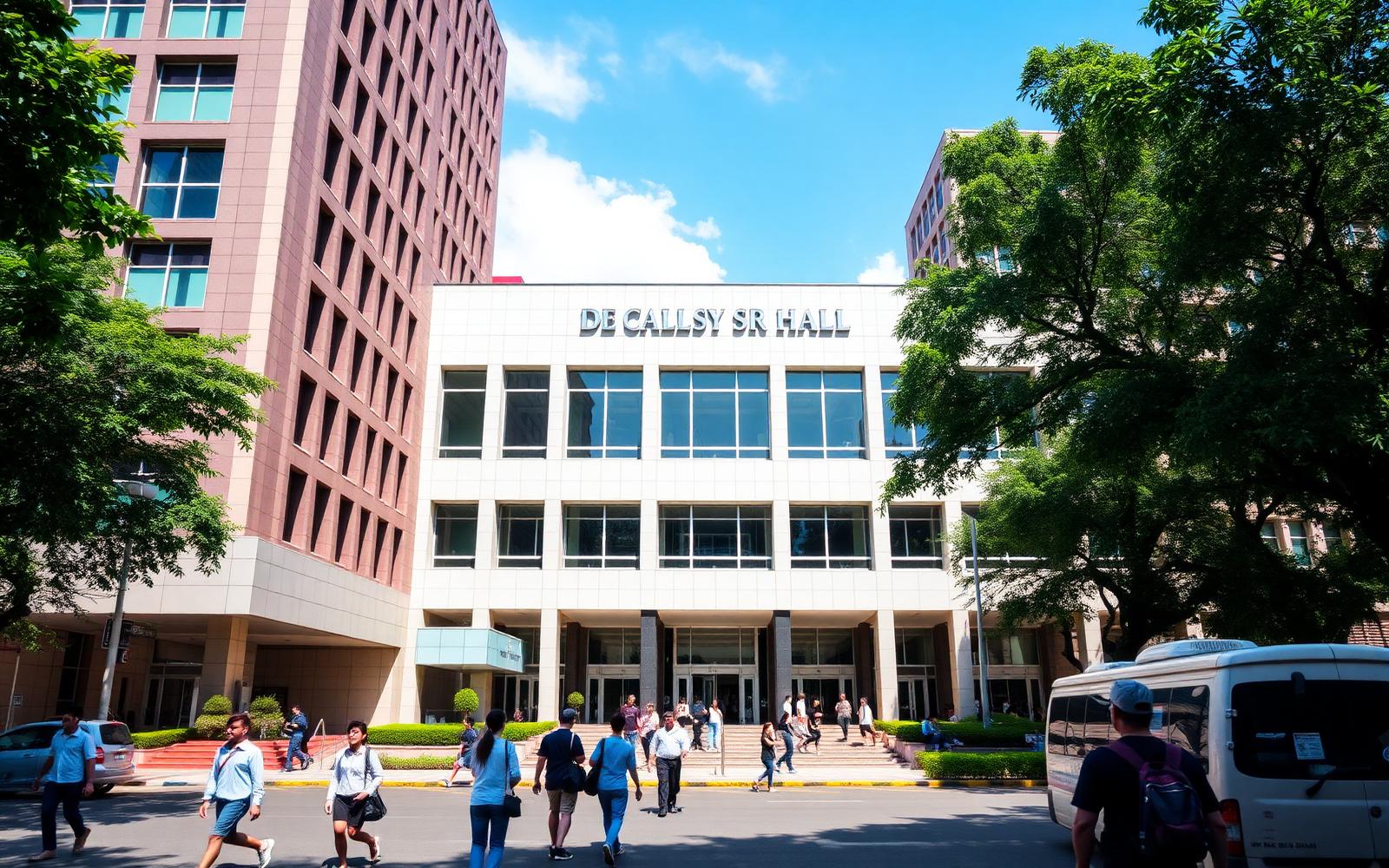 De La Salle University Henry Sy Sr. Hall along Taft Avenue, Manila